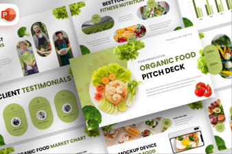 Organic Food Pitch Deck Presentation Template